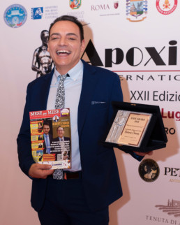 All'Apoxiomeno International Award in cui assegno i Premi dedicati ad Alberto Sordi