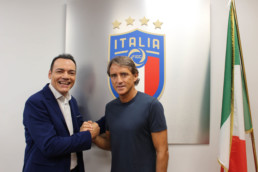 Con Roberto Mancini